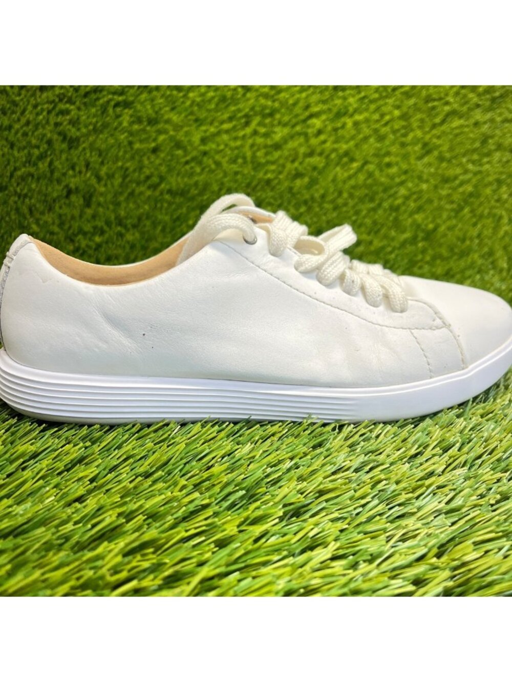 Cole Haan Grand Crosscourt Womens Size 6.5 White Athletic Leather Shoes Sneakers